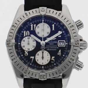 WATCH BREITLING A13356 Chronomat black SS/rubber AT
